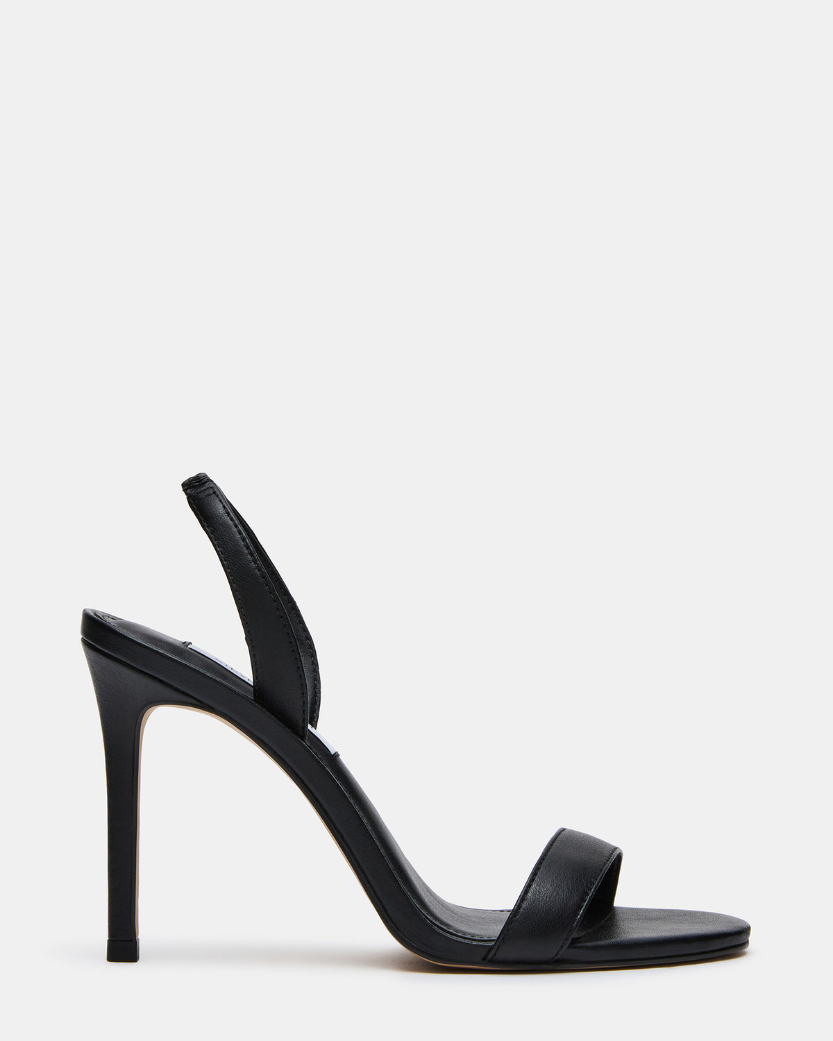 JADY Black Leather Slingback Round-Toe Stiletto Women's Heel | Steve Madden