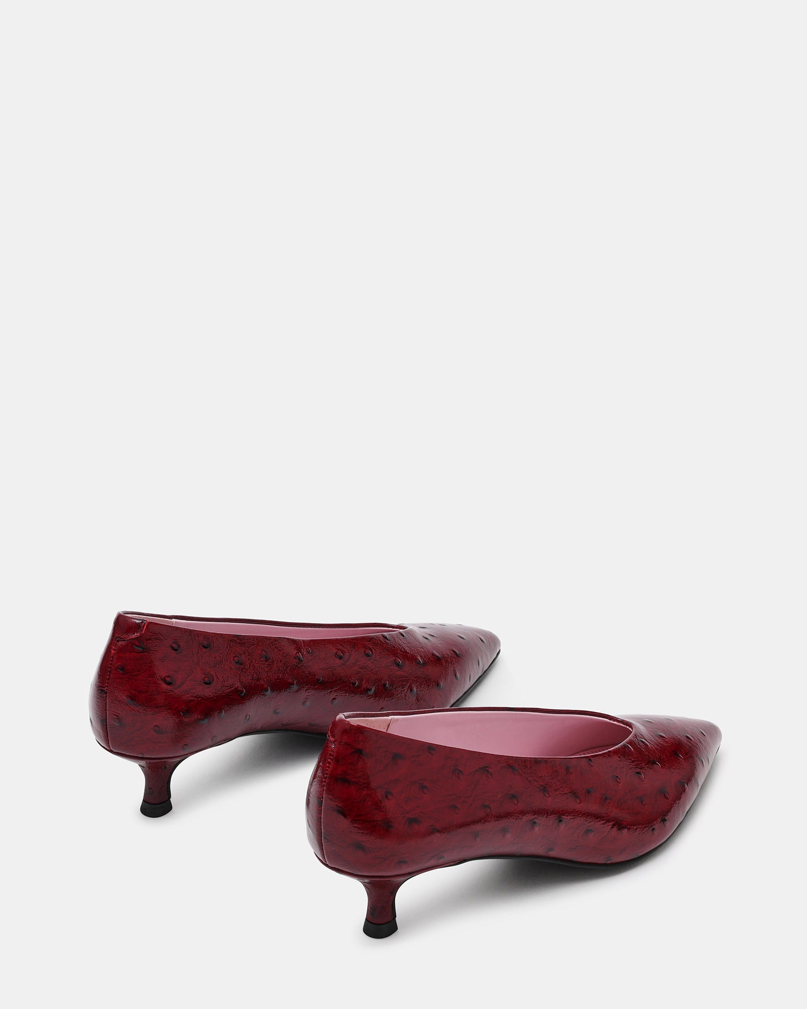 JAFFA OSTRICH DARK CHERRY LEATHER - view 5