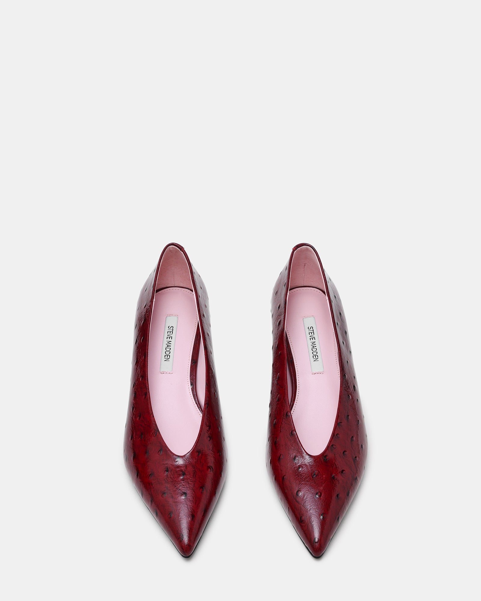 JAFFA OSTRICH DARK CHERRY LEATHER - view 4