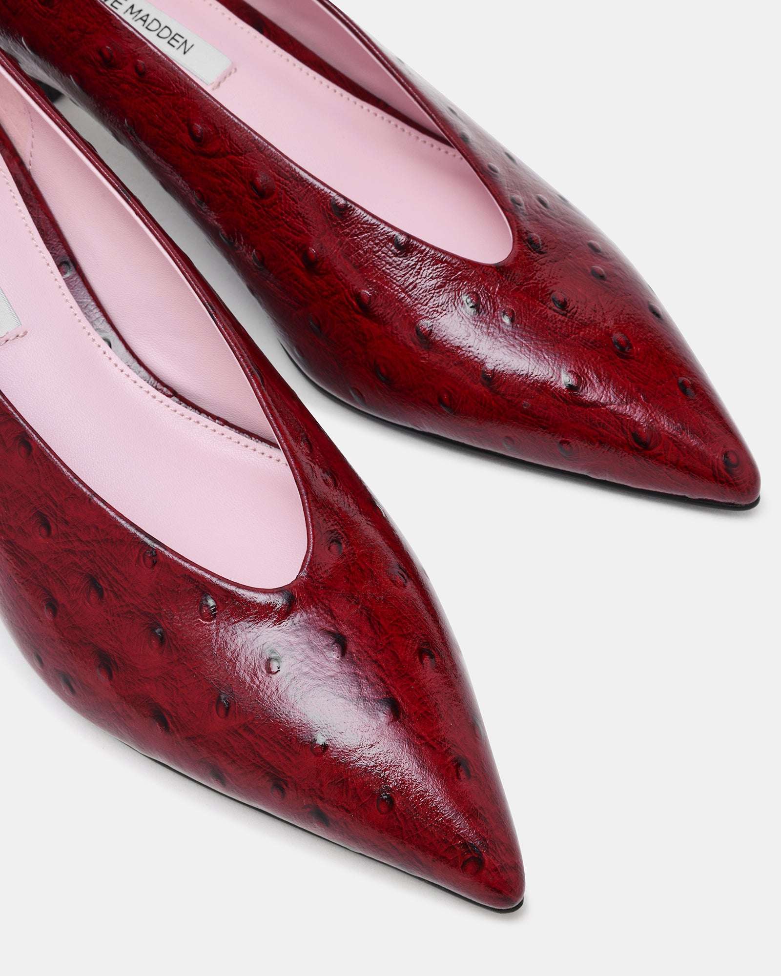 JAFFA OSTRICH DARK CHERRY LEATHER - view 3