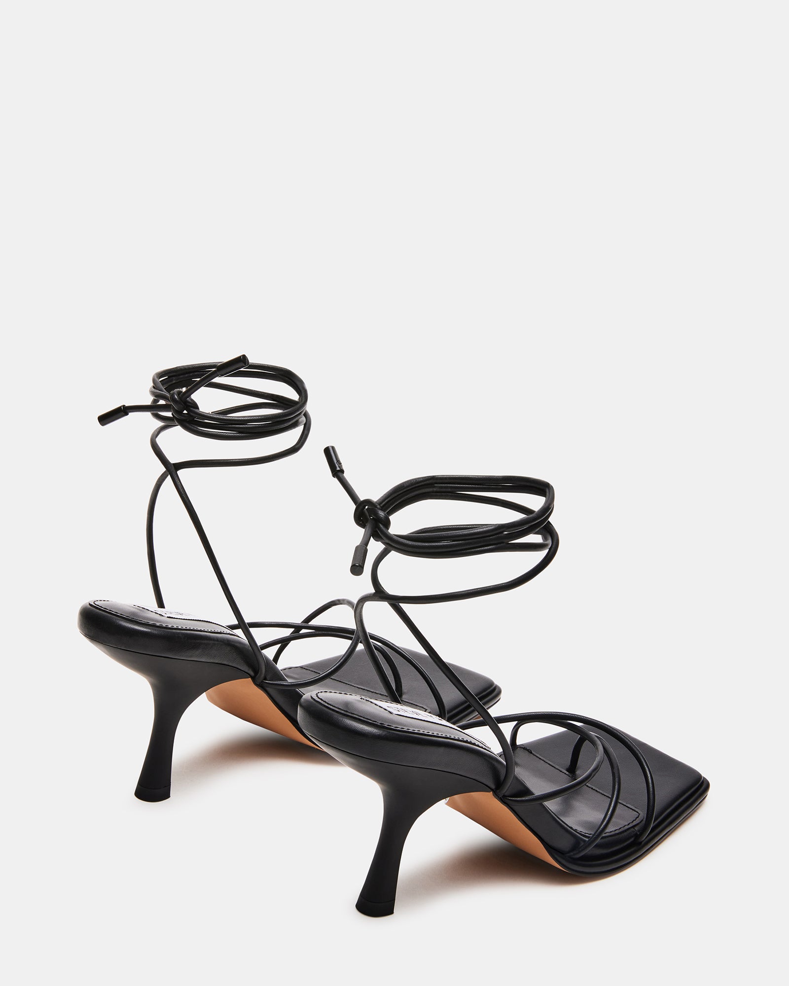 JOLENE Black Strappy LaceUp Heel Women's Heels Steve Madden