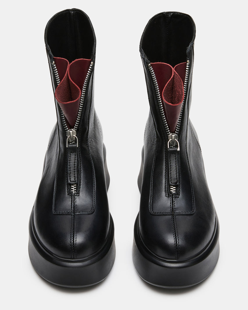 JONES GUSSET BLACK/BURGUNDY - view 4