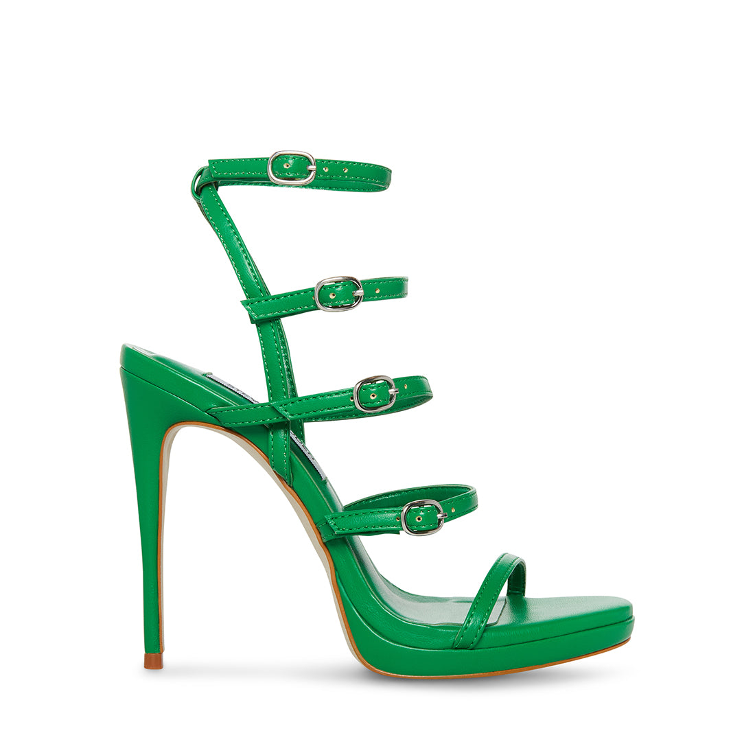 JUBLIANT Green Strappy Buckle Heel | Women's Heels – Steve Madden