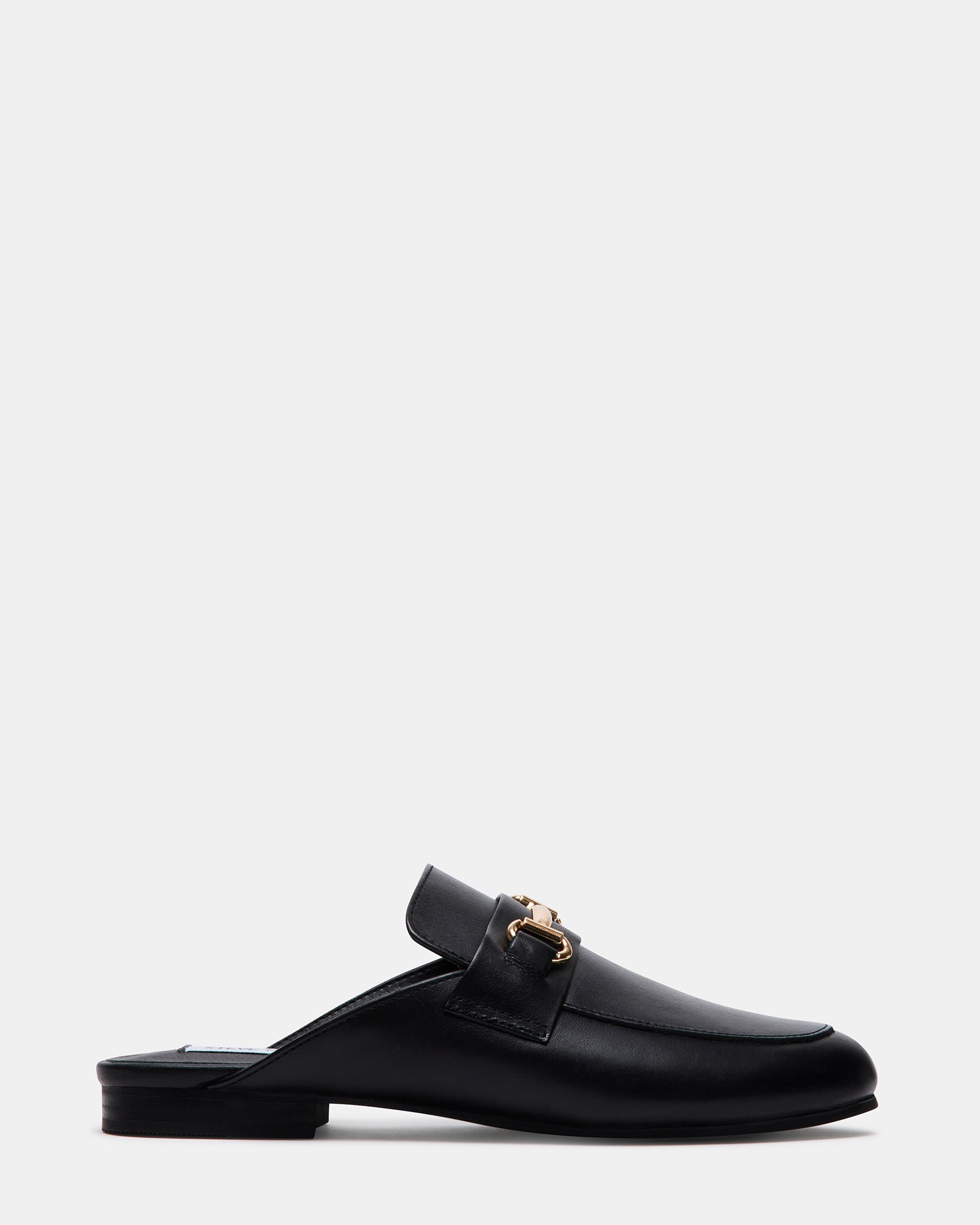 KANDI Black Leather Loafer | Black Designer Loafers for Women – Steve ...