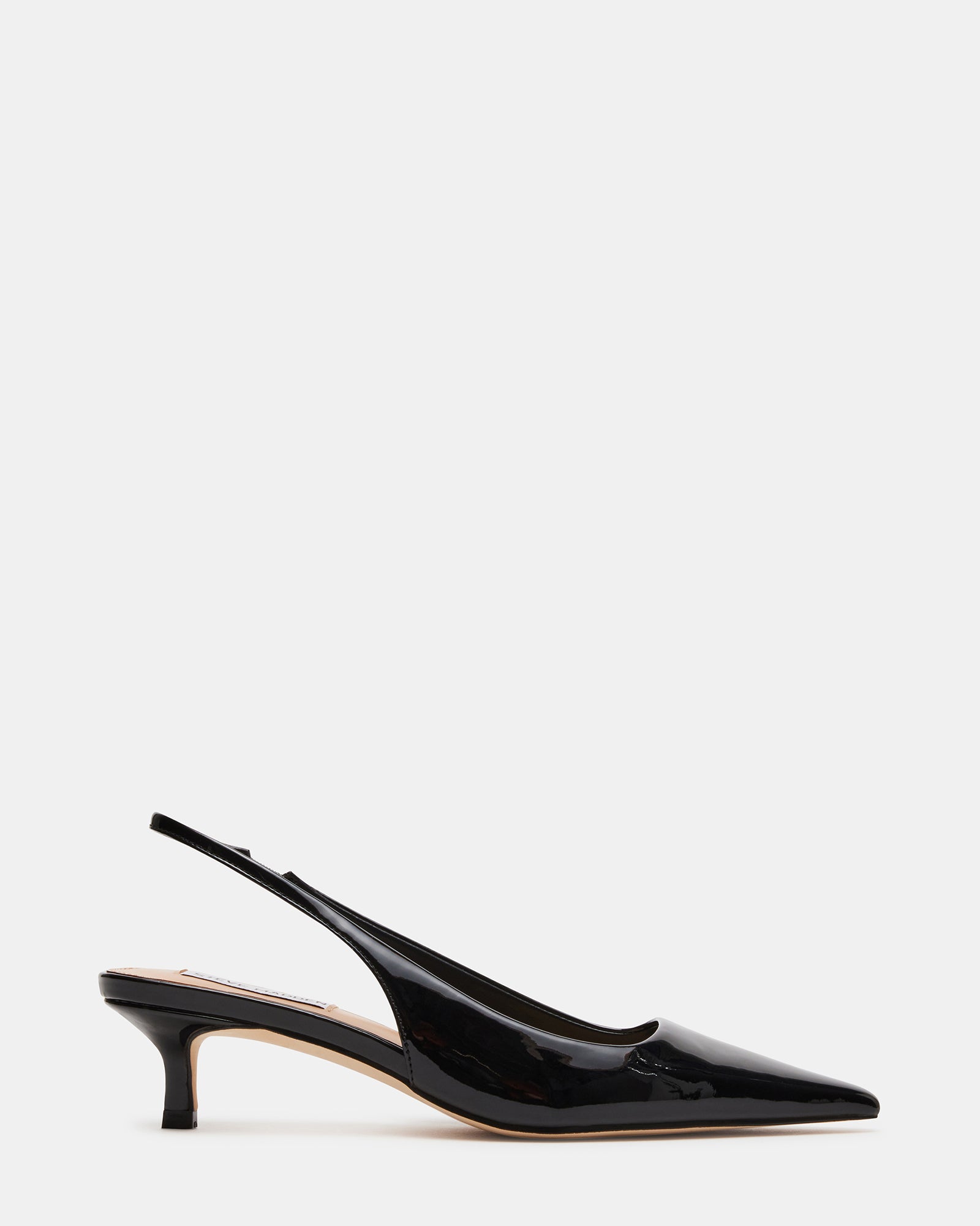 Patent leather-effect slingback shoes - Woman