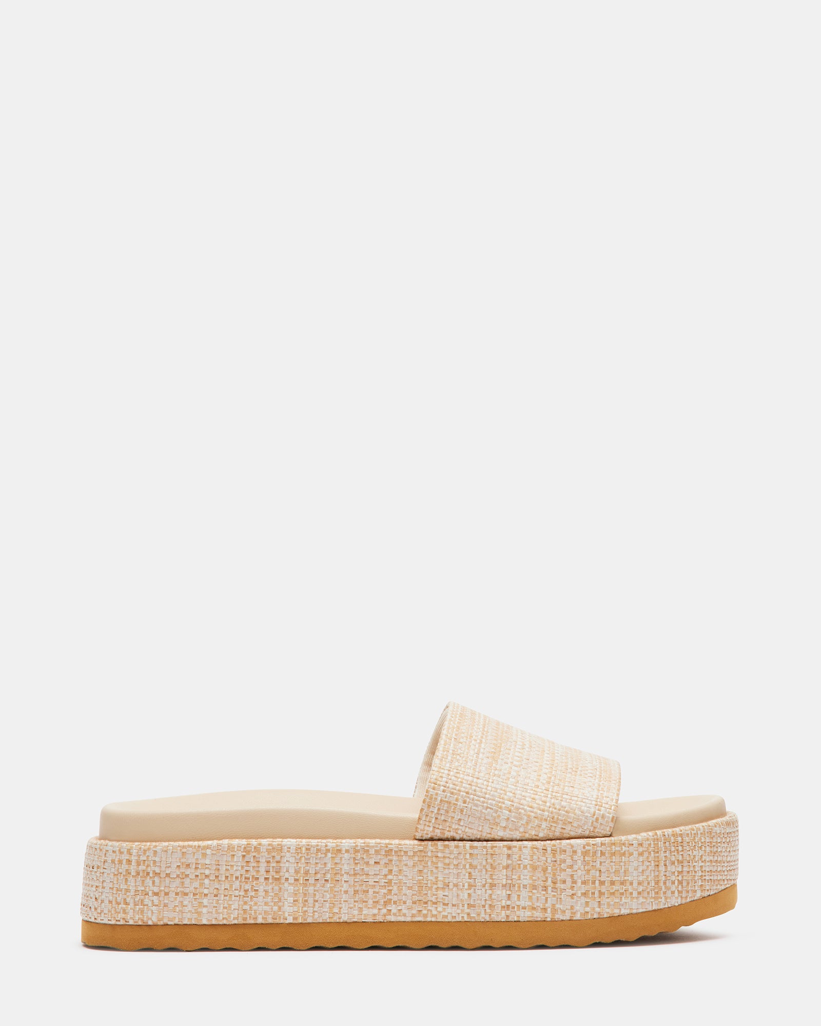 KASPER Natural Flatform Slide Sandal