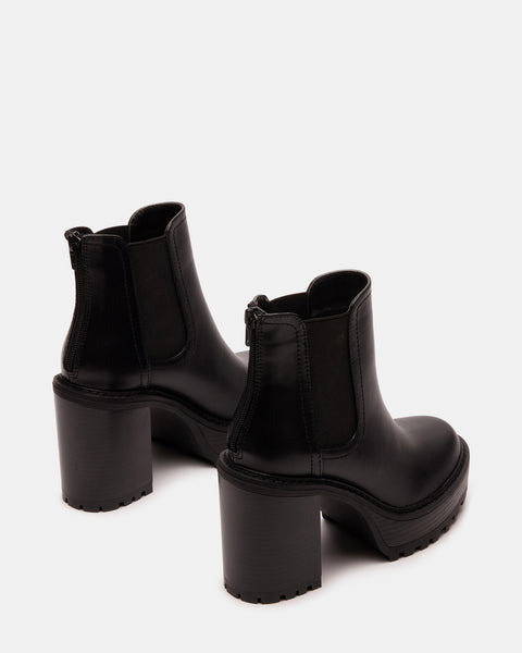 KAT Black Chelsea Boots | Women's Soft Leather Chelsea Boots – Steve Madden