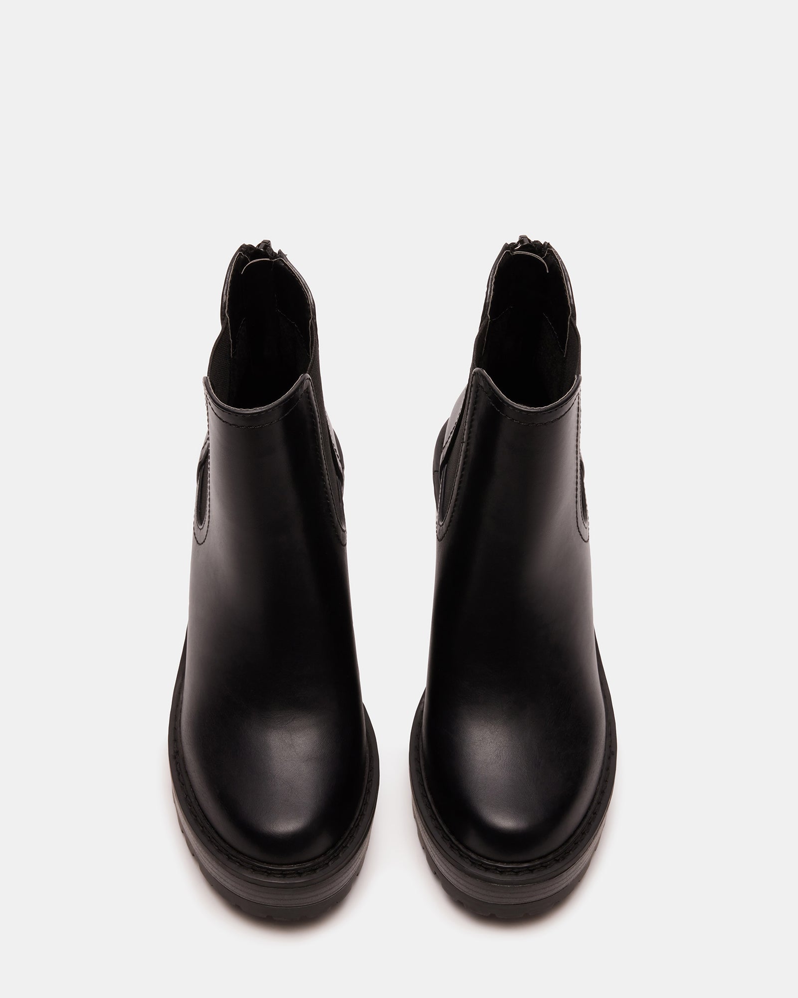 KAT Black Chelsea Boots Women's Soft Leather Chelsea Boots Steve Madden