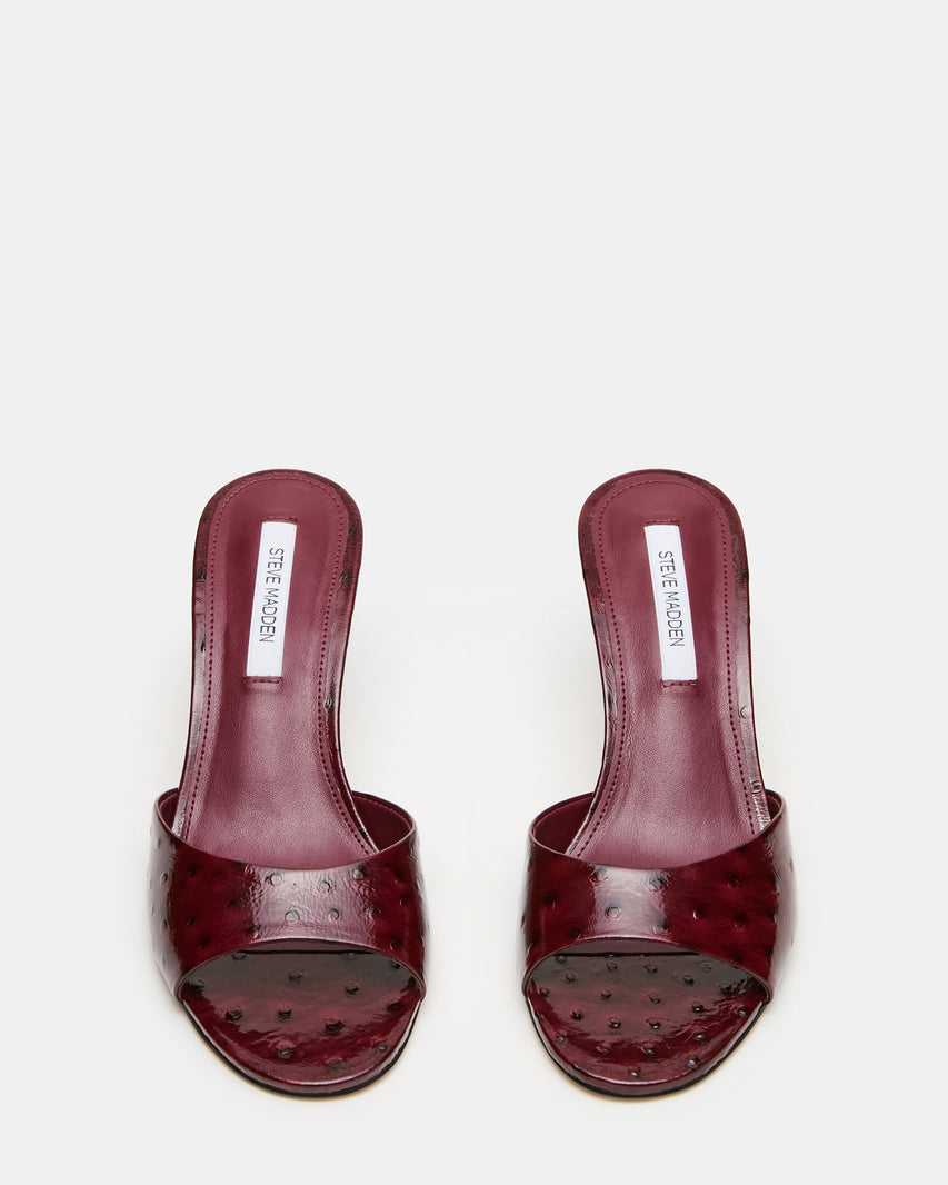 KENDRIX OSTRICH WINE LEATHER - view 4