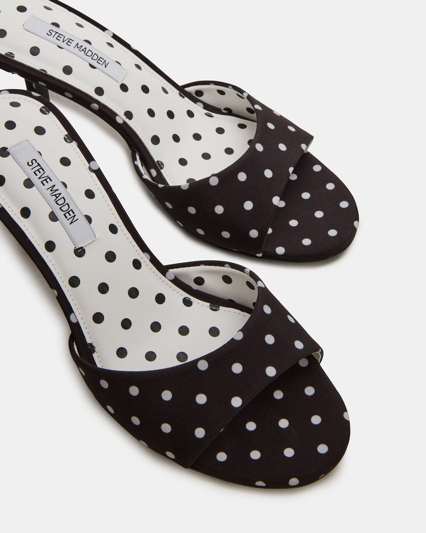 KENDRIX BLACK/WHITE POLKA DOT