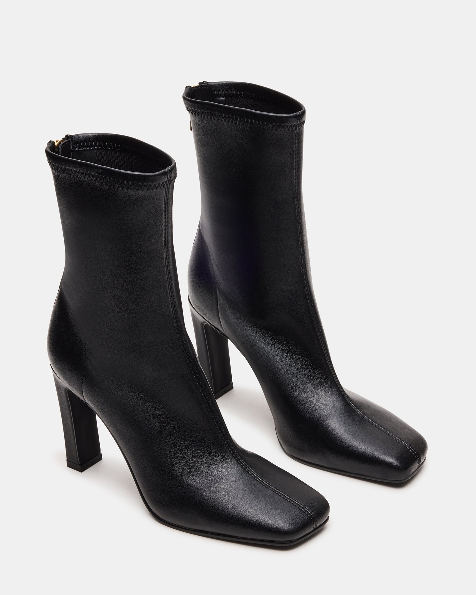 KHELAN Black Square-Toe Heeled Women's Ankle Boot – Steve Madden