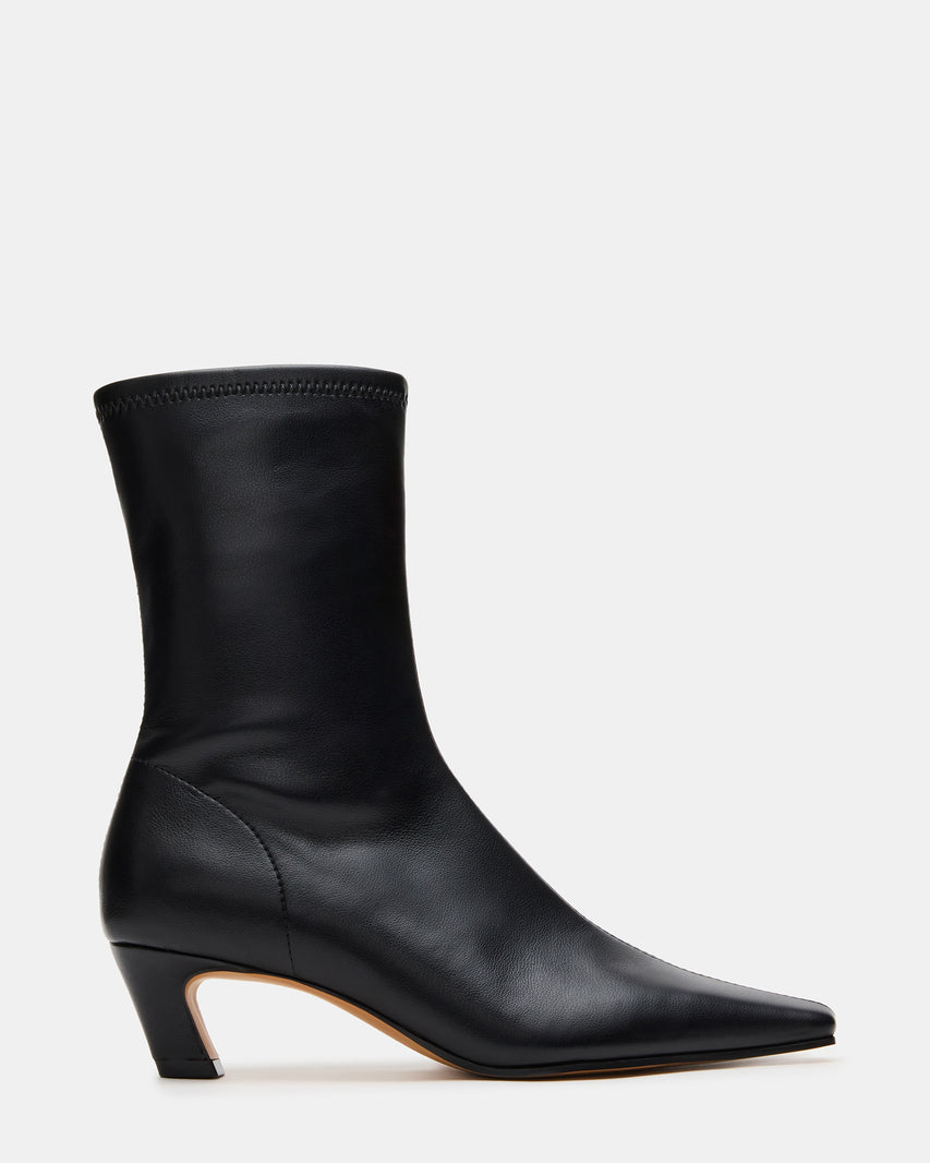 KIMMENS Black Square-Toe Women's Ankle Boot | Steve Madden