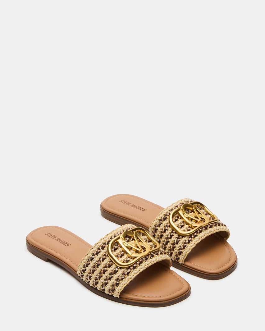 KORA BROWN RAFFIA