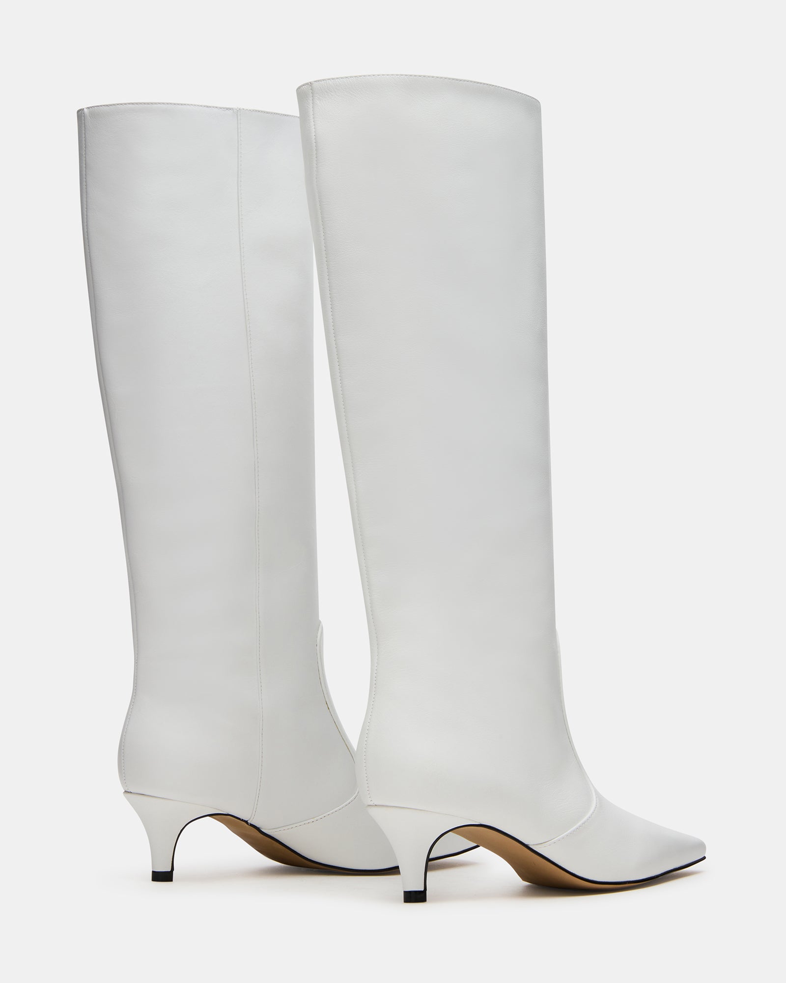 Steve Madden Women's Lander White Knee High Boots - Size 8 Steve Madden Women's Lander White Knee High Boots - Size 8