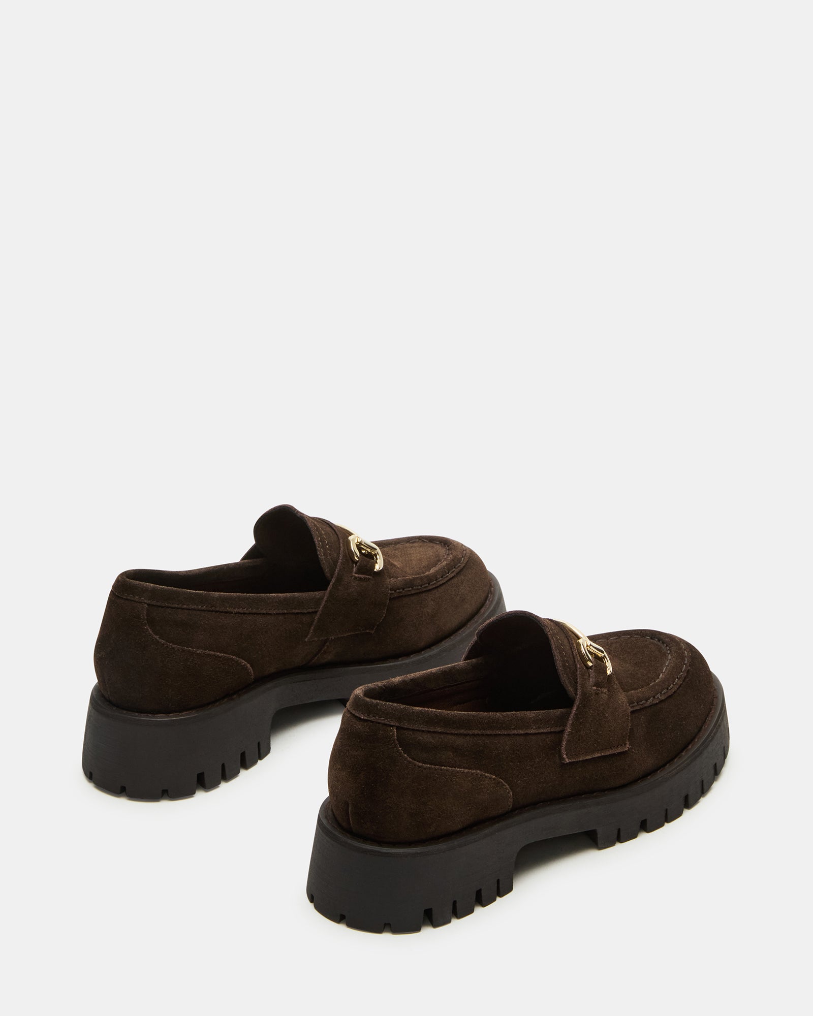 Steve Madden Women's Lando Platform Loafers - Brown Suede