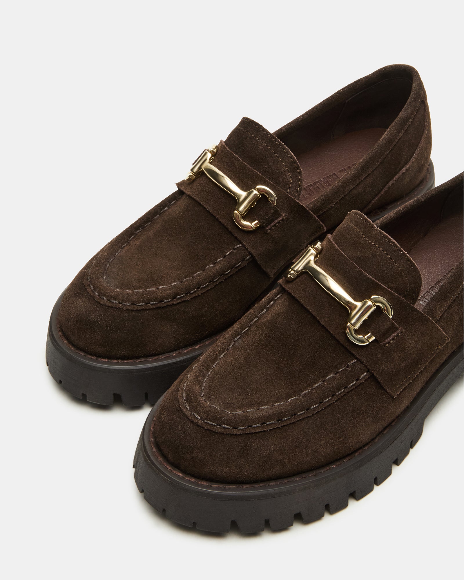 Steve Madden Women's Lando Platform Loafers - Brown Suede - Size 7 Steve Madden Women's Lando Platform Loafers - Brown Suede - Size 7