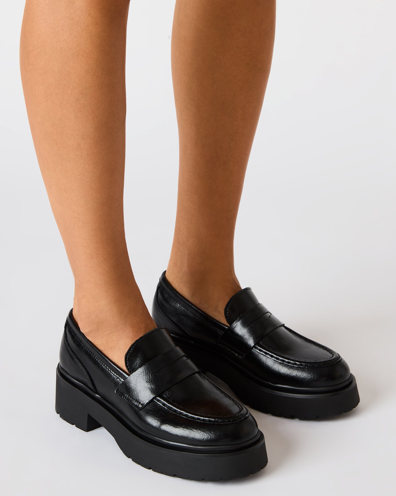 Steve Madden Women's Layken Platform Loafers - Black - Size 7.5 Steve Madden Women's Layken Platform Loafers - Black - Size 7.5