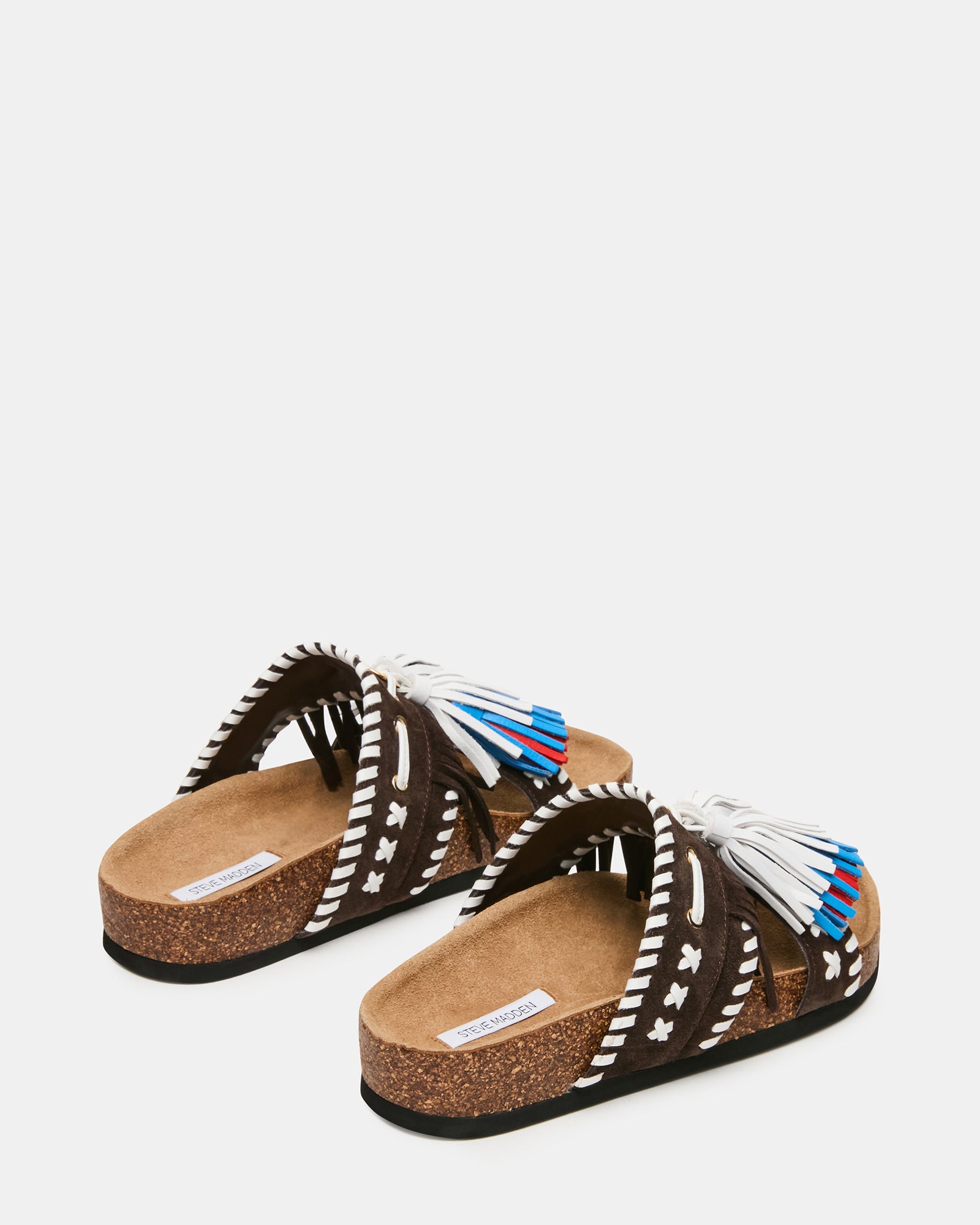Steve Madden Women's Lester Mule Sandals - Brown Multi - Size 9