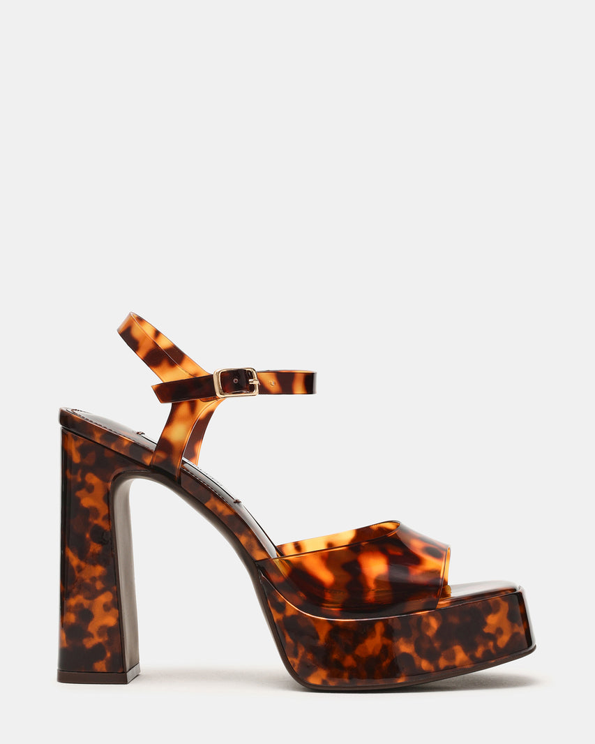 LIANDRA Tortoise Square-Toe Platform Women's Heel | Steve Madden