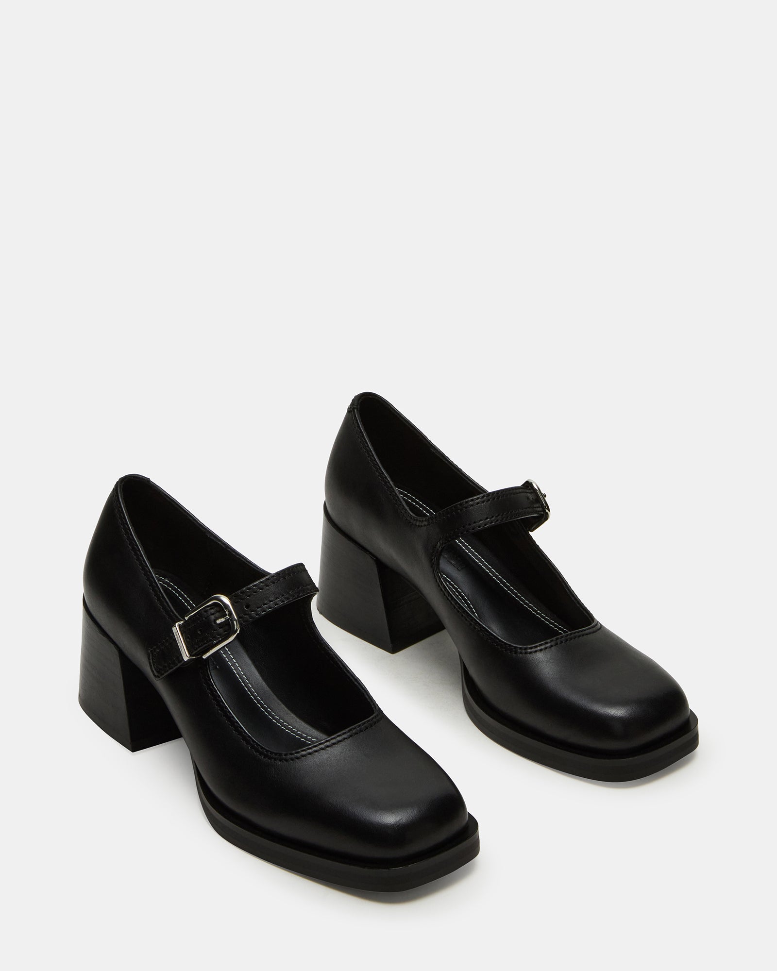 Steve Madden Women's Lisbon Platform Mary-Jane Pumps - Black - 7 Steve Madden Women's Lisbon Platform Mary-Jane Pumps - Black - 7