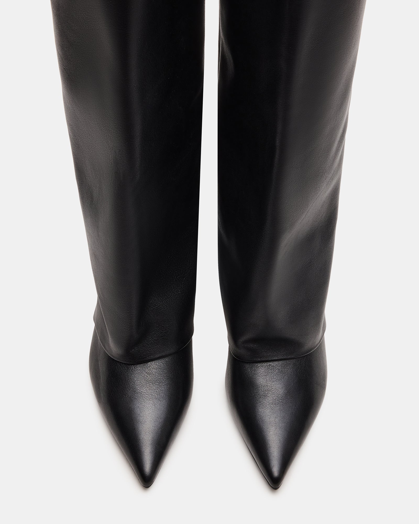 Steve Madden Women's Luca Black Cuffed Boots - Size 8.5 - Leather Steve Madden Women's Luca Black Cuffed Boots - Size 8.5 - Leather