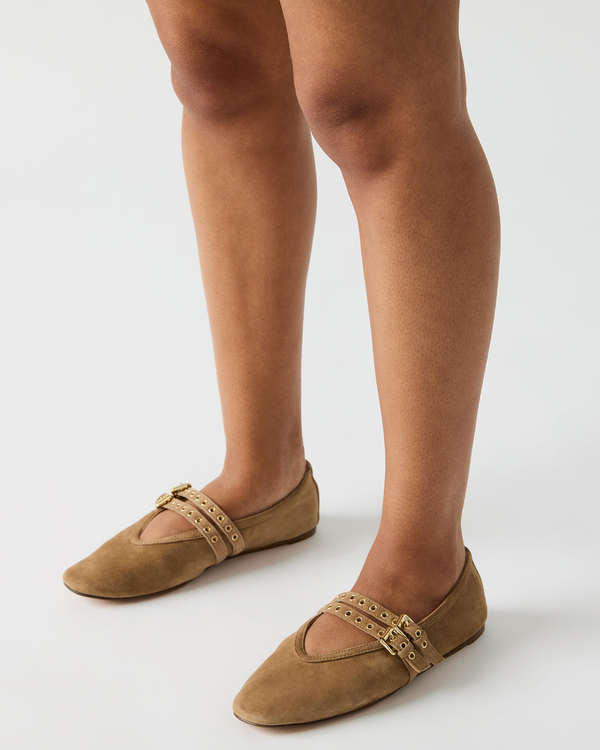 LYDIA PERFORATED TAUPE