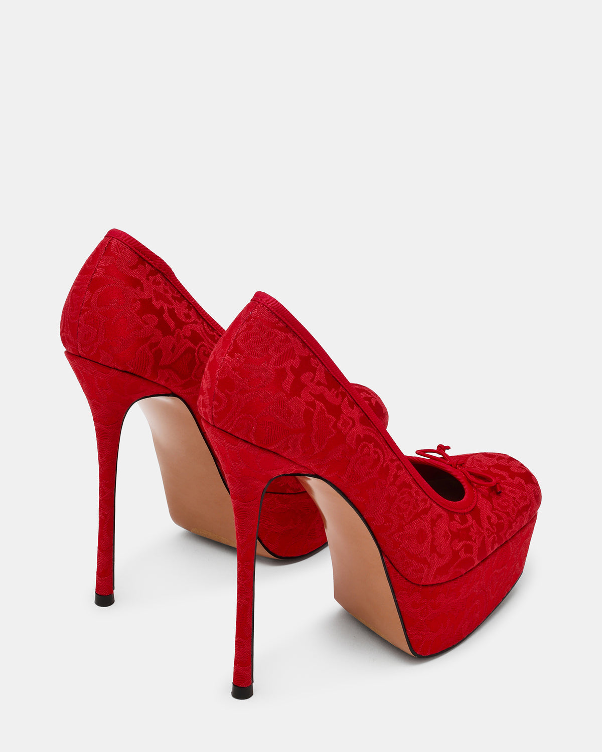 LYTHIA RED BROCADE - view 5