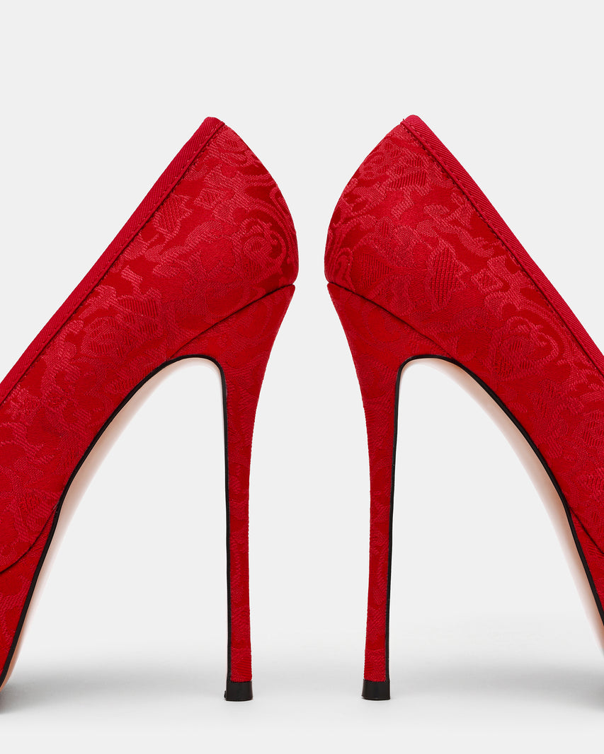 LYTHIA RED BROCADE - view 3