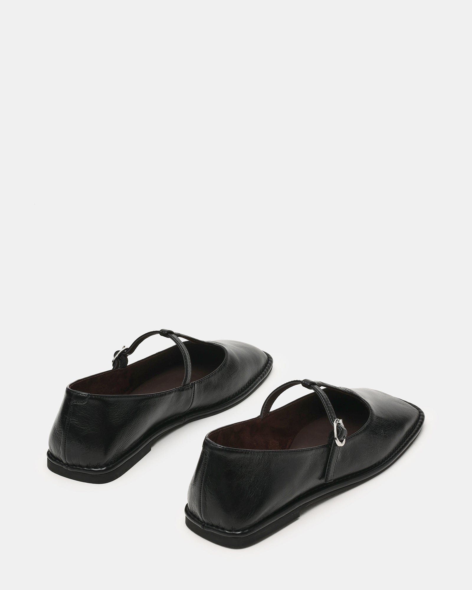 Steve Madden Women's Macbeth Square Toe Flats - Black - Size 6.5 - Leather Steve Madden Women's Macbeth Square Toe Flats - Black - Size 6.5 - Leather