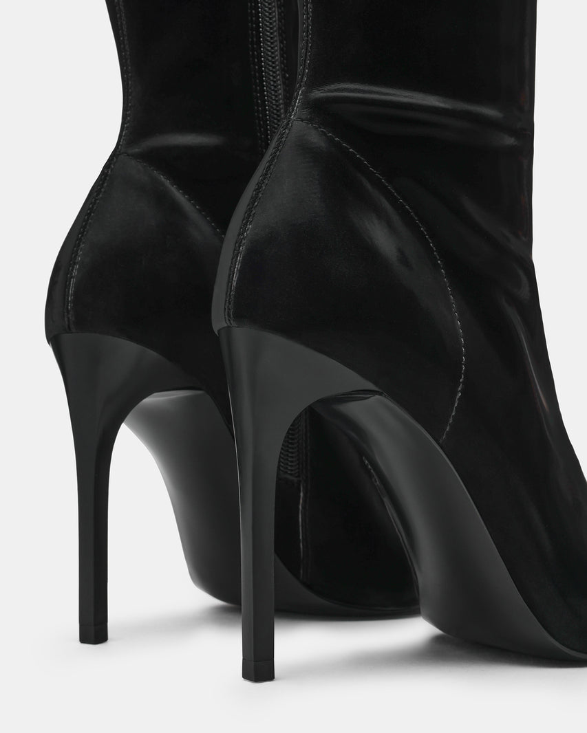 MACKENA BLACK TECHNO SATIN - view 4
