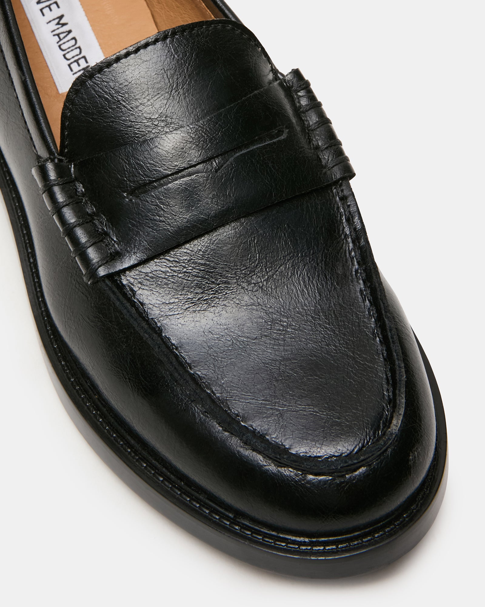 Steve Madden Women's Madison Loafers - Black - Size 11 - Leather Steve Madden Women's Madison Loafers - Black - Size 11 - Leather