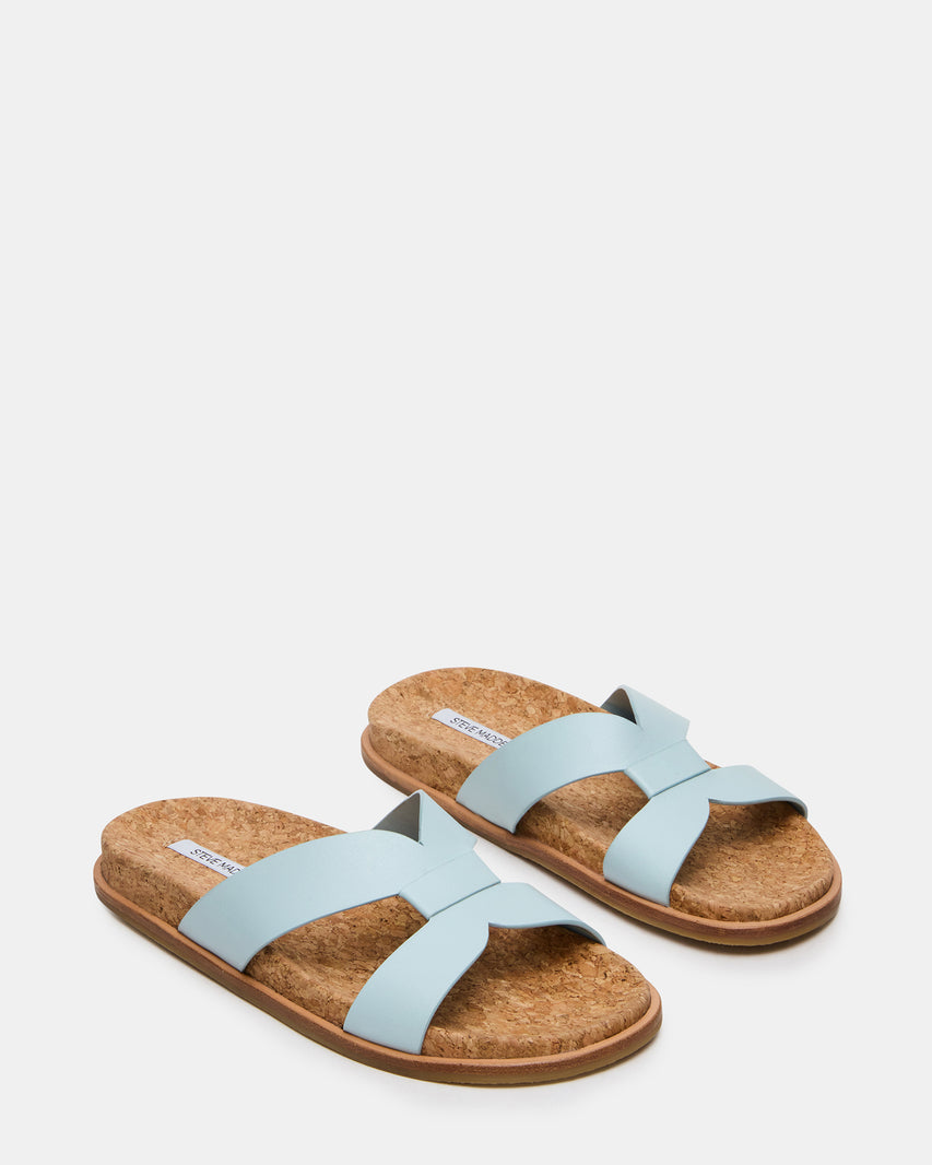 MARILU CORK LIGHT BLUE LEATHER - view 2