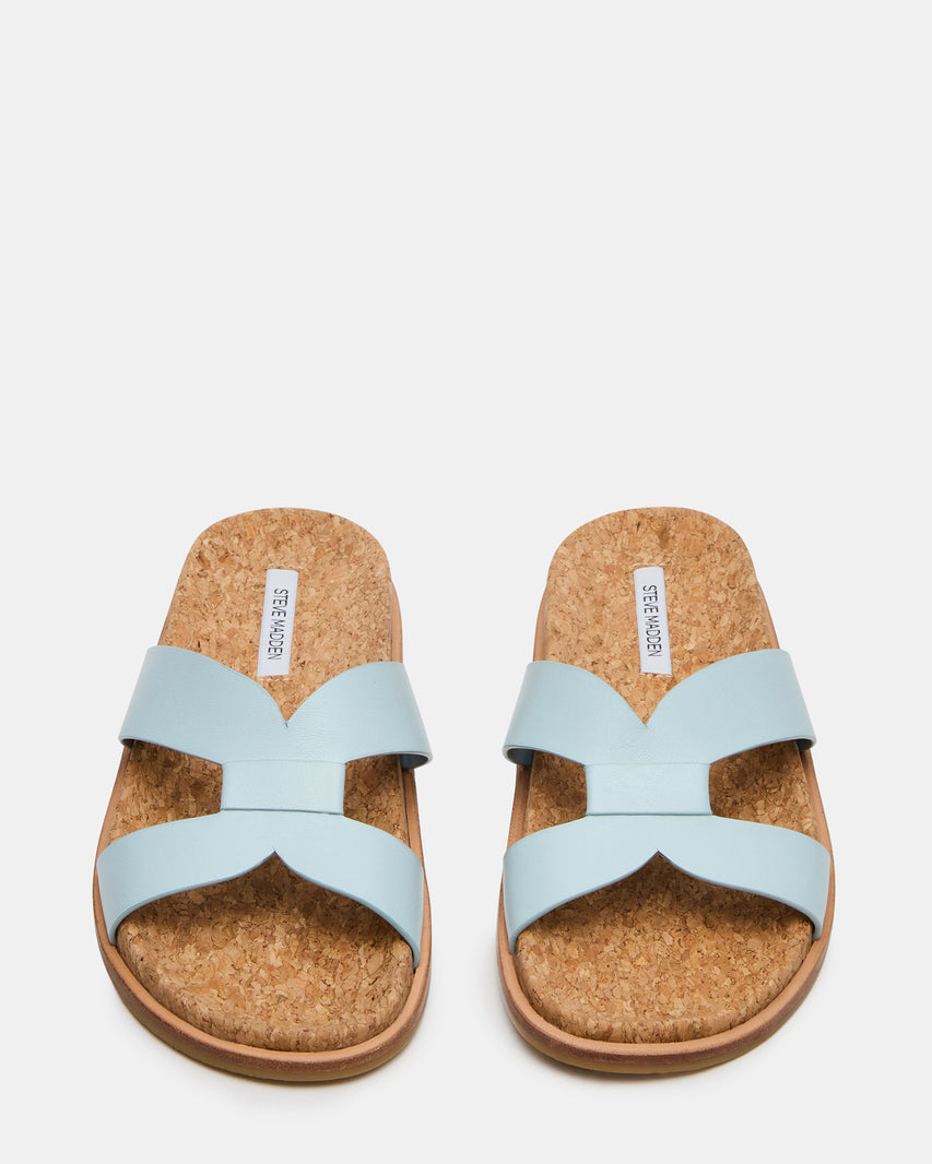 MARILU CORK LIGHT BLUE LEATHER - view 4