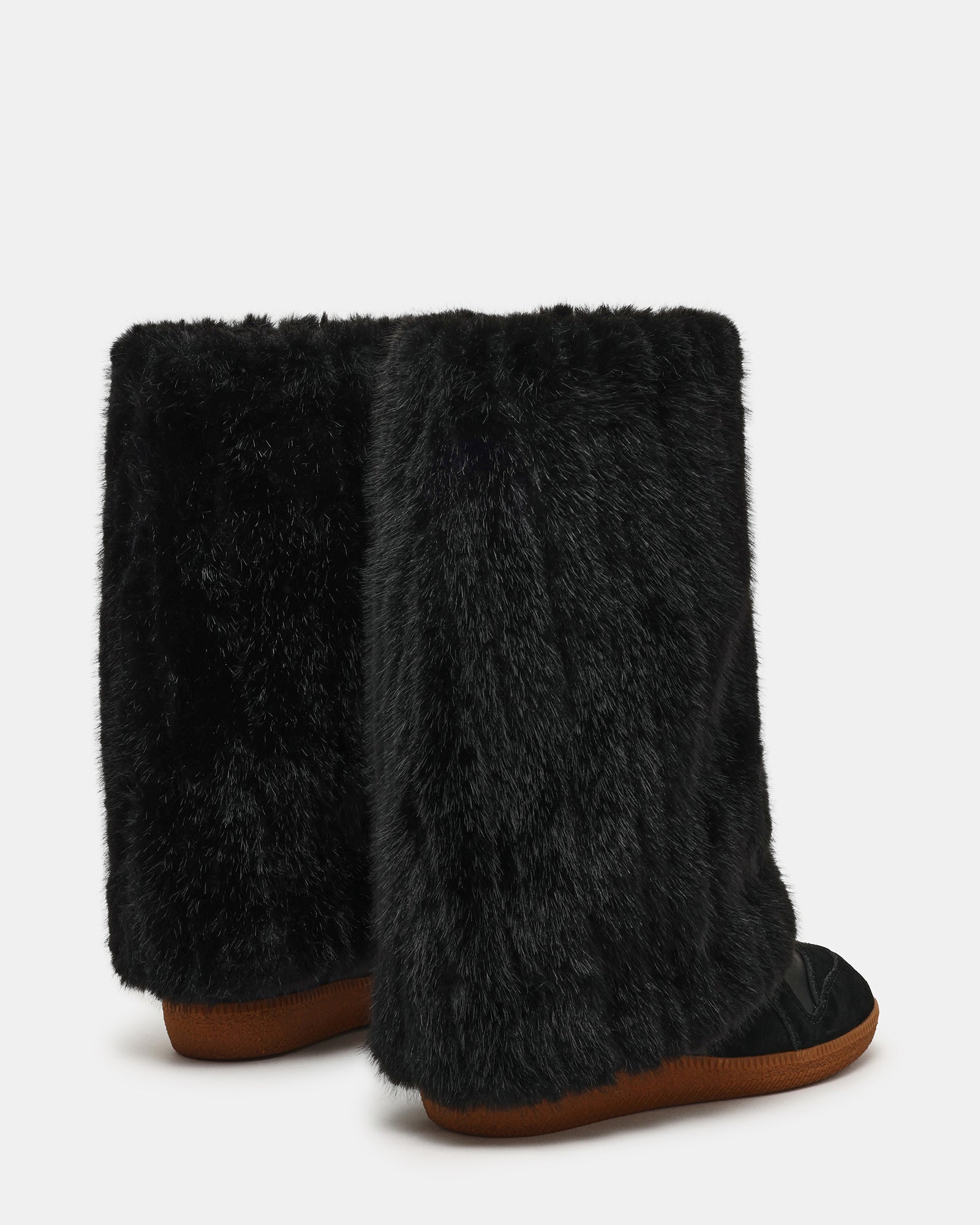 MAVIS FAUX FUR BLACK SUEDE - view 7
