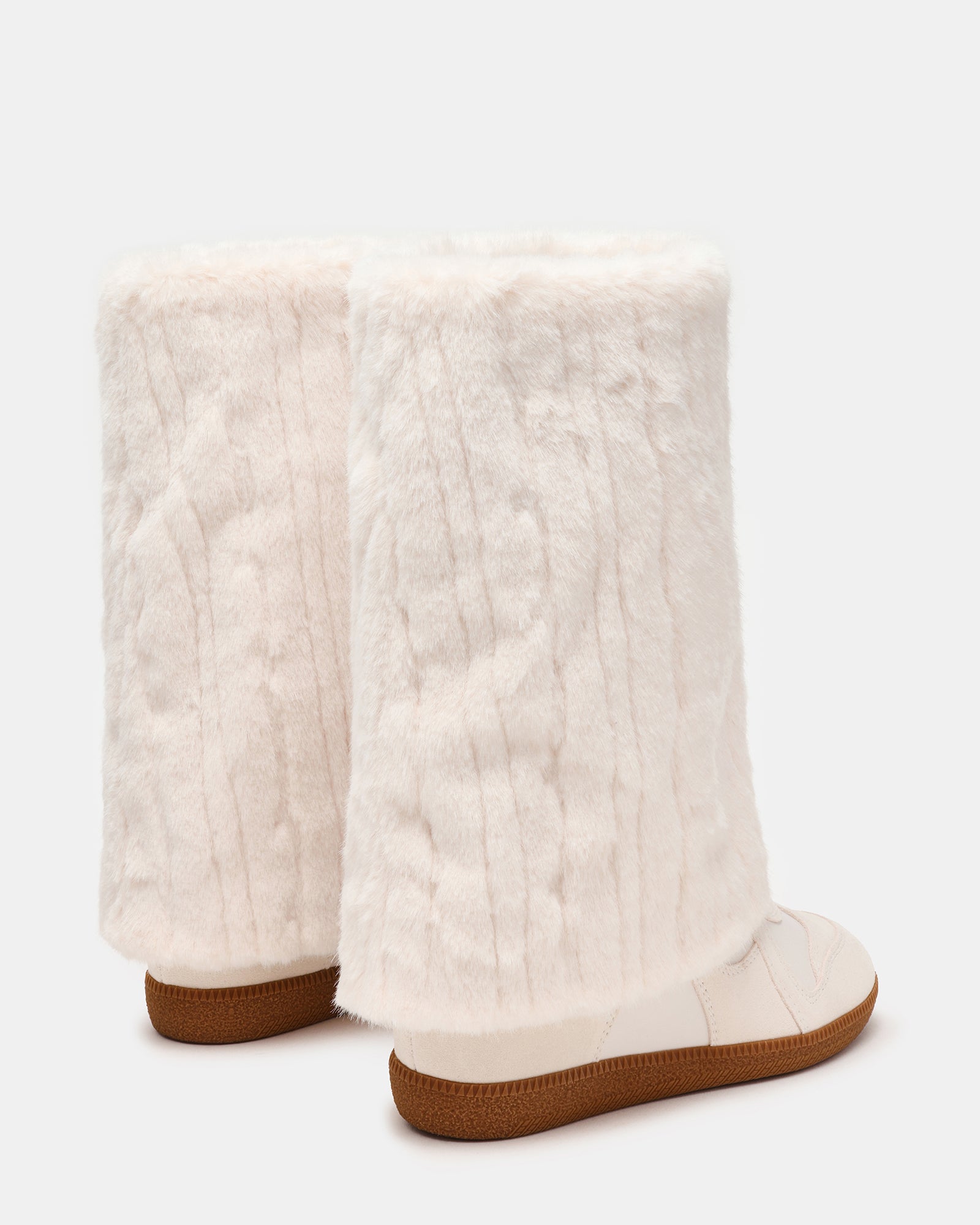 MAVIS FAUX FUR WHITE SUEDE - view 6