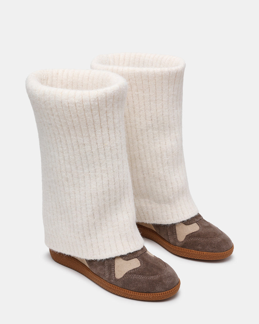 MAVIS KNIT TAUPE SUEDE - view 4