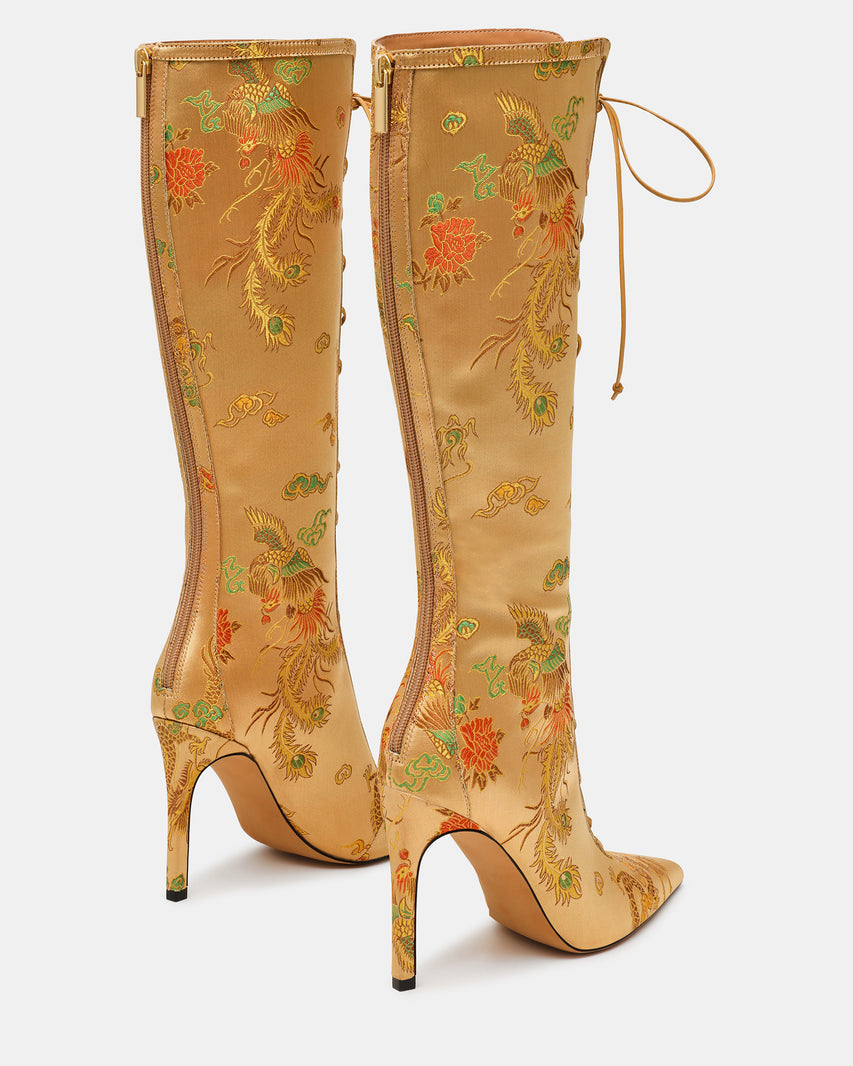 MAXINE CHAMPAGNE OLIVE BROCADE - view 5