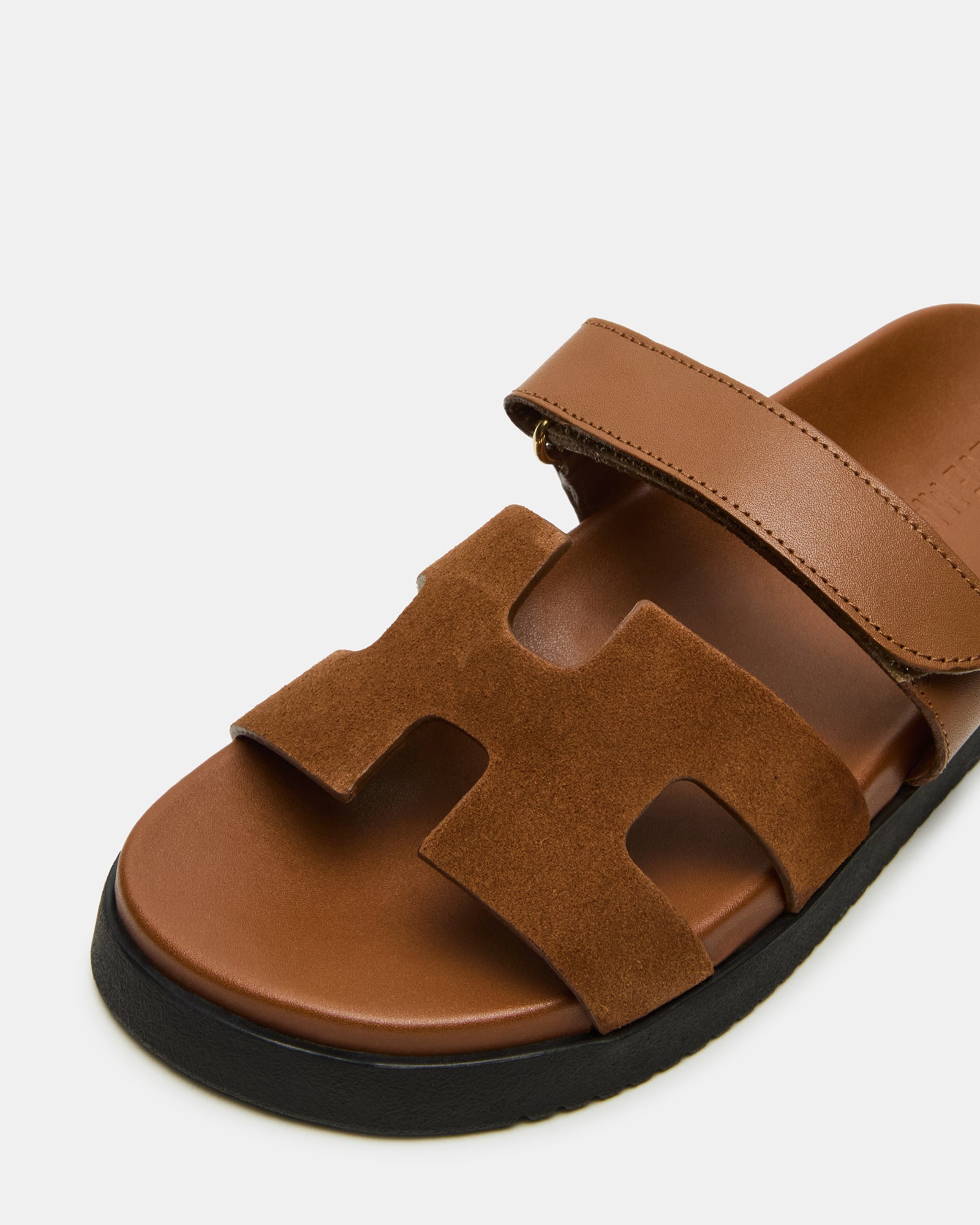 MAYVEN Camel Suede Flatform Slide Women's Sandal – Steve Madden