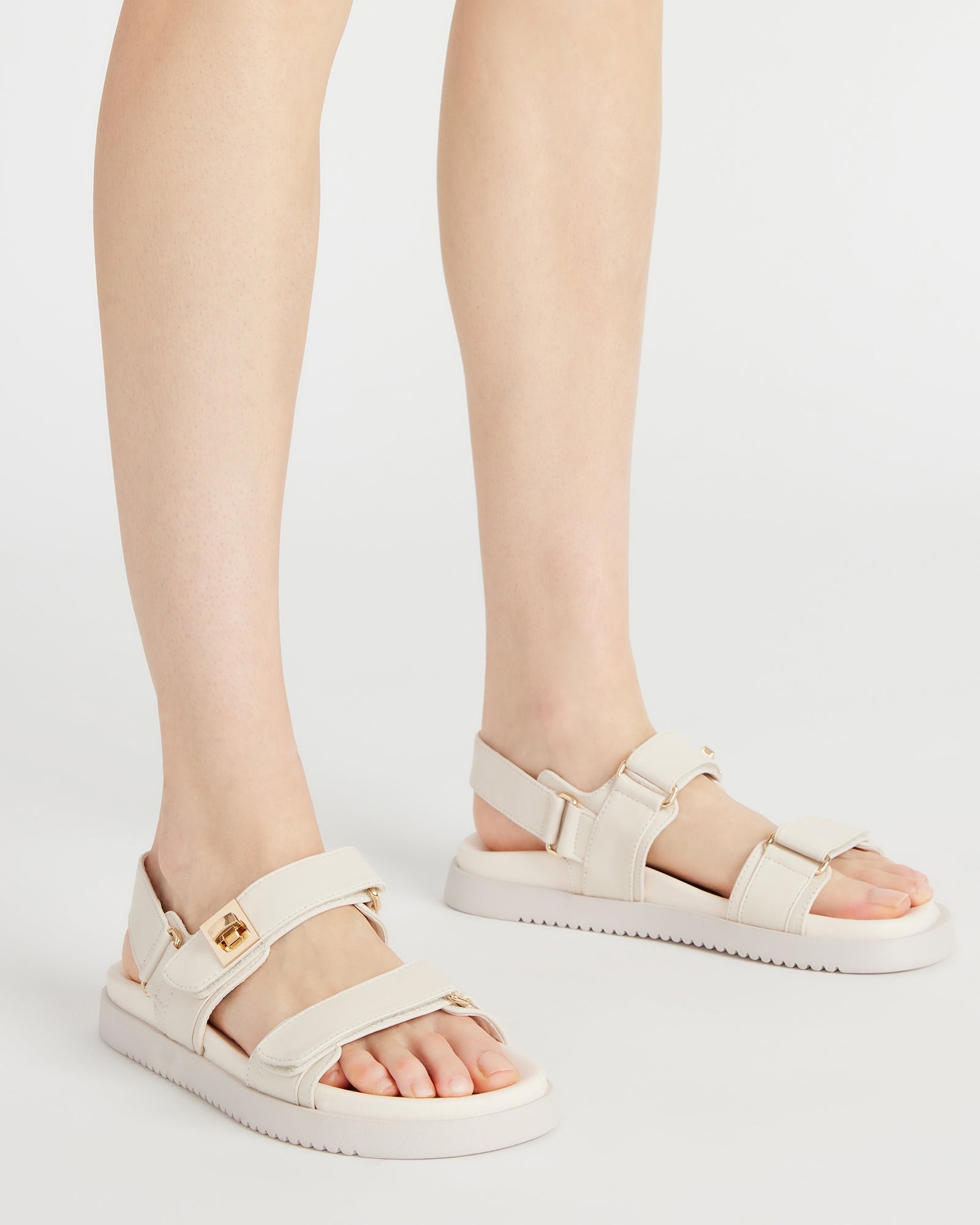 MONA Bone Leather Flatform Women's Sandal – Steve Madden