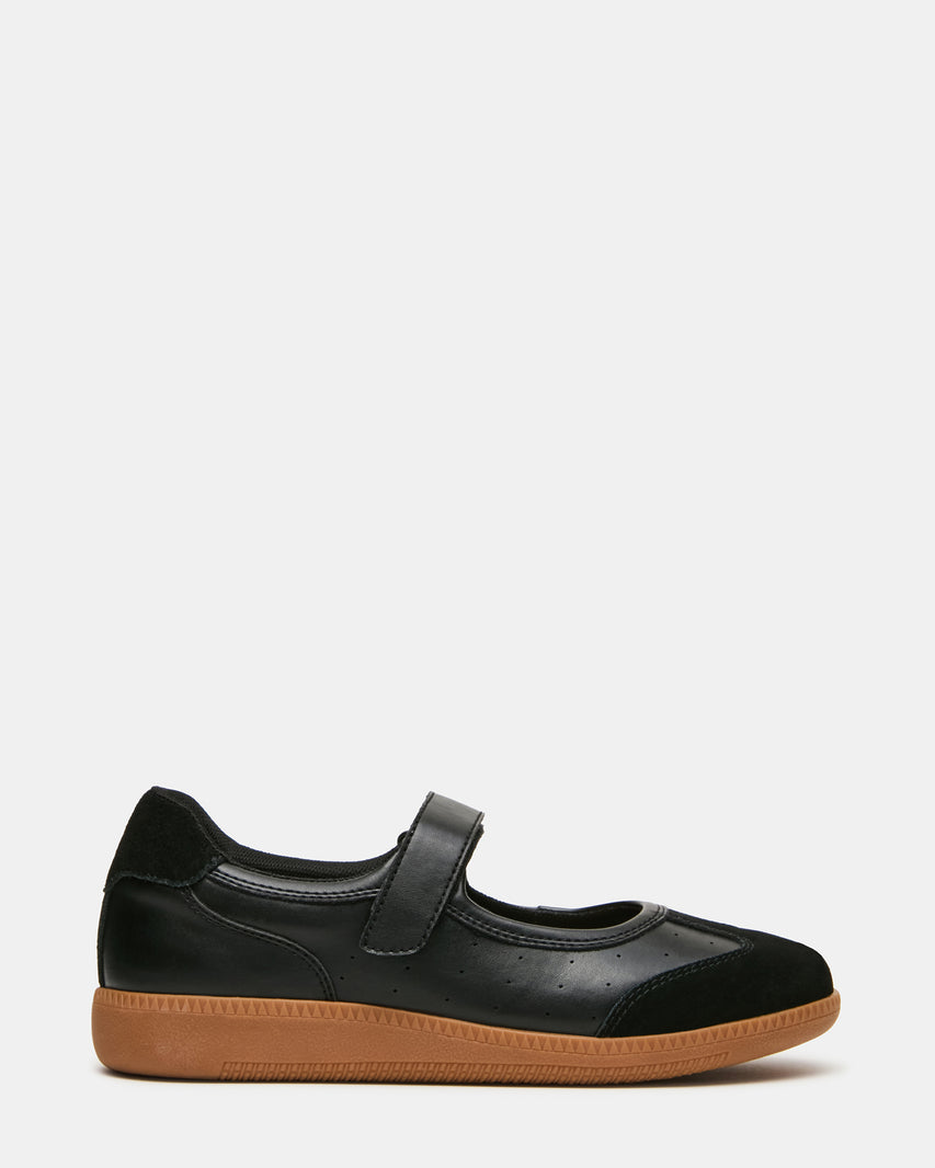 MOVEMENT Black Mary Jane Ballet Velcro Women's Sneaker | Steve Madden
