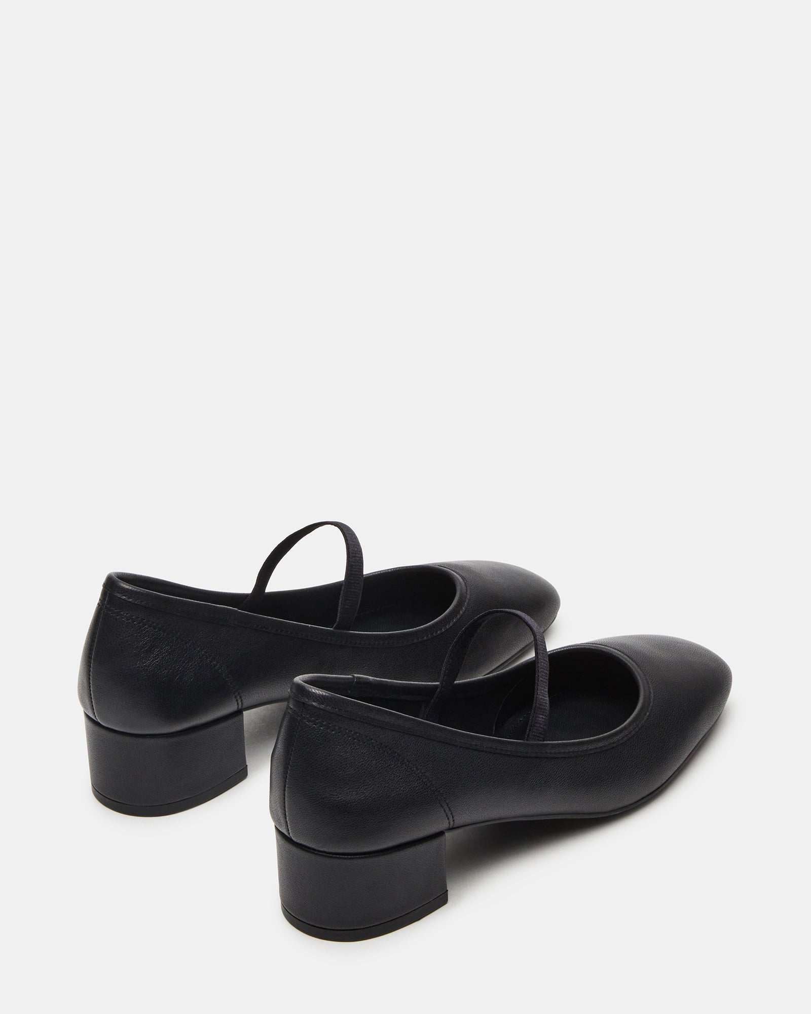 Steve Madden Women's Mural Block Heels - Black - Size 9 - Leather Steve Madden Women's Mural Block Heels - Black - Size 9 - Leather