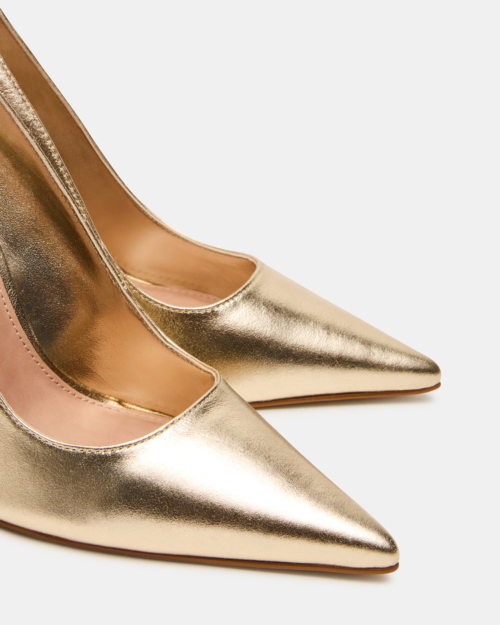 Steve Madden Women's Noir Pointed Toe Heels - Gold - Size 8.5