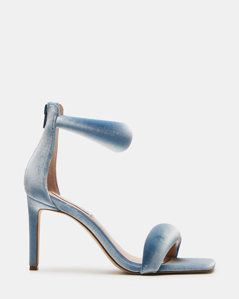 PARTAY Velvet Light Blue Square Toe Heel | Women's Heels – Steve Madden