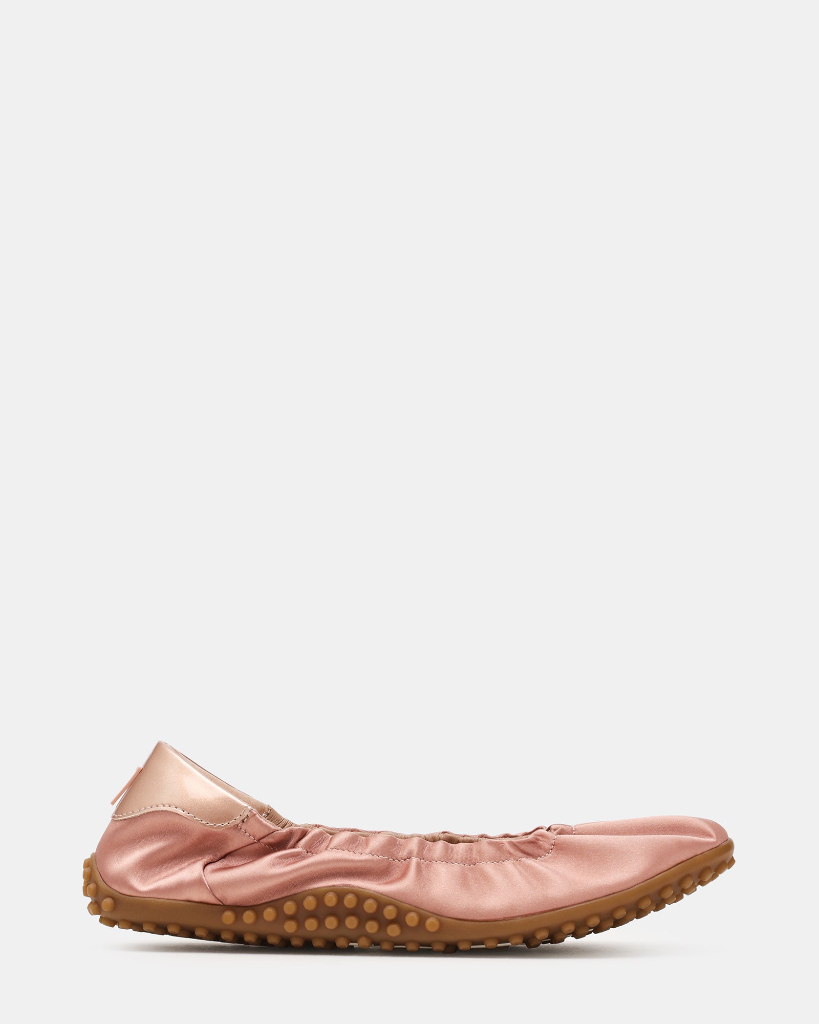 PIETRA Blush Satin Ballet Scrunched Women's Sneaker | Steve Madden