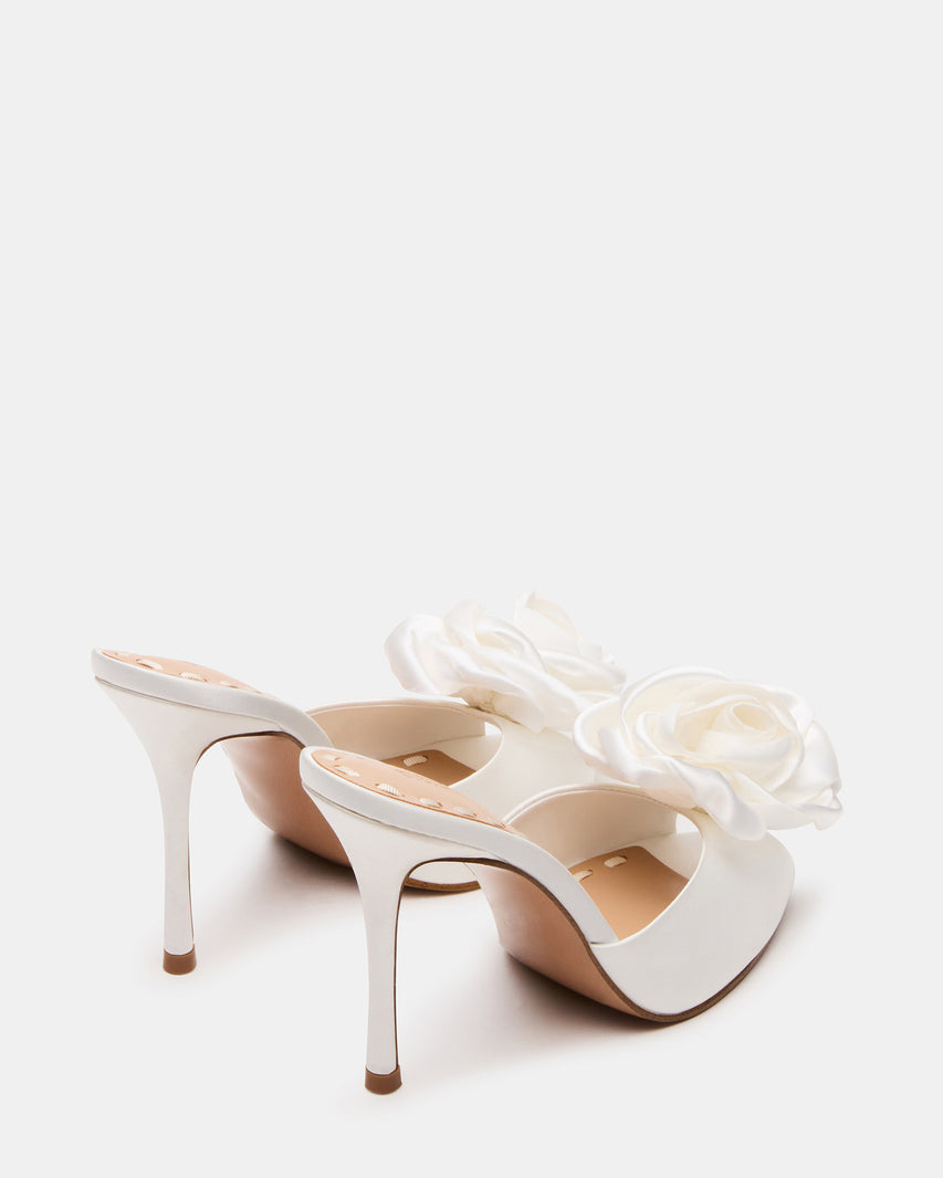 PRIYA FLOWER IVORY SATIN