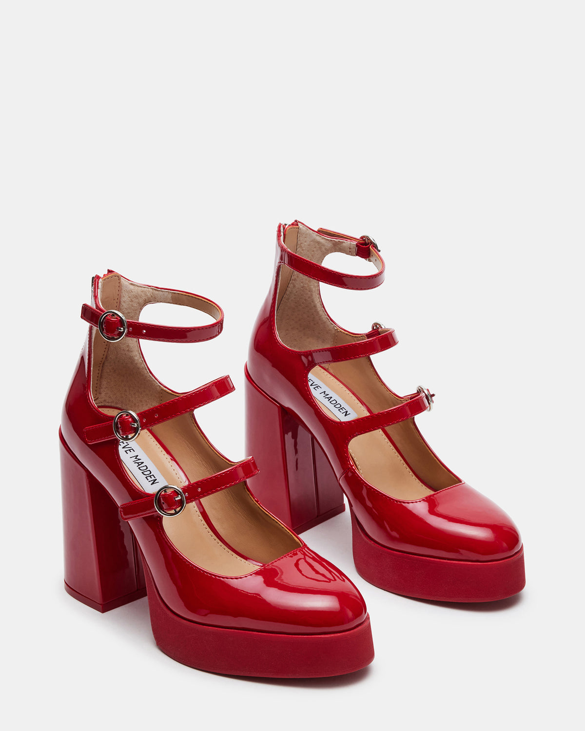 QUAD RED PATENT - view 3