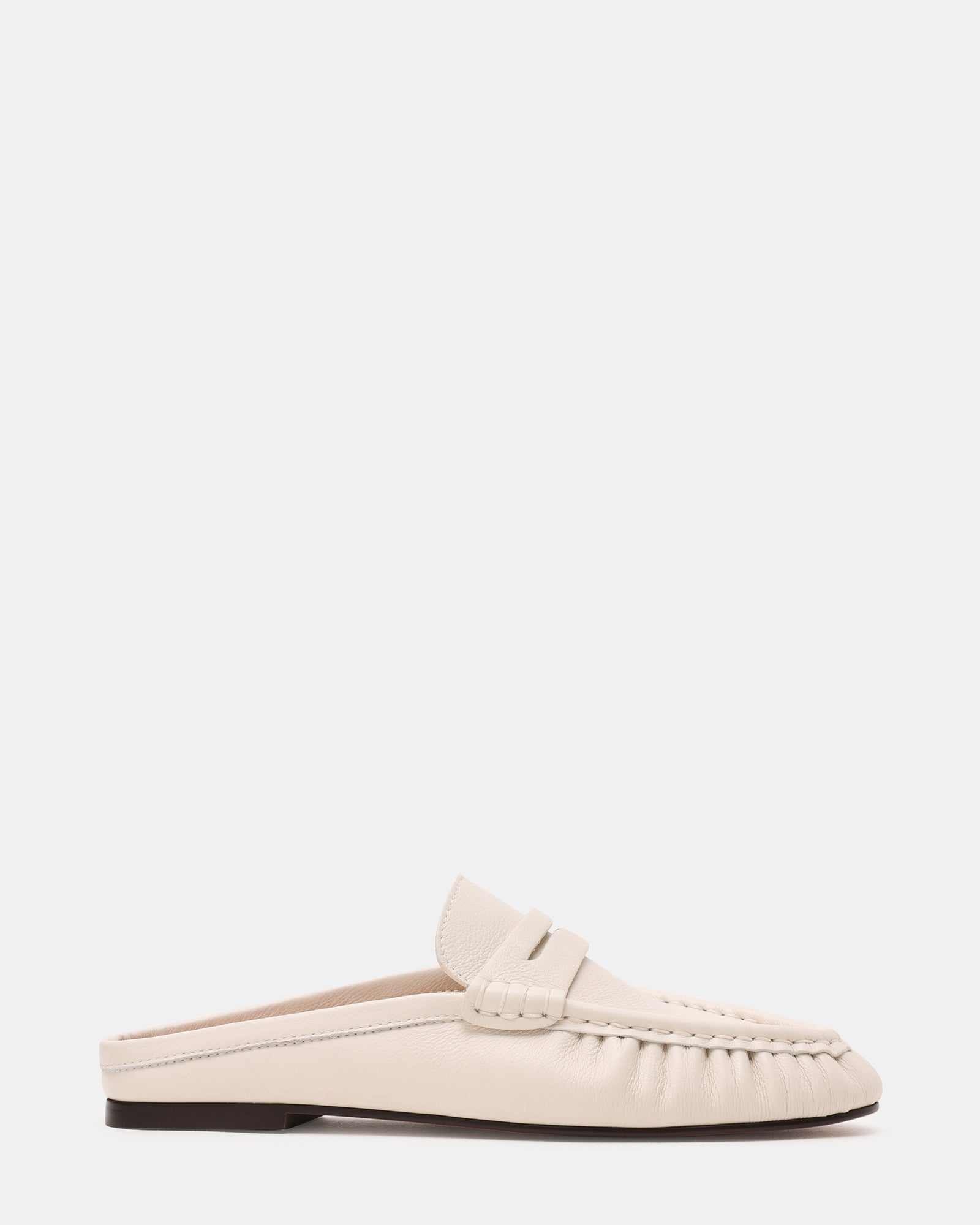 RAFE White Leather Slip-On Mule Women's Loafer – Steve Madden