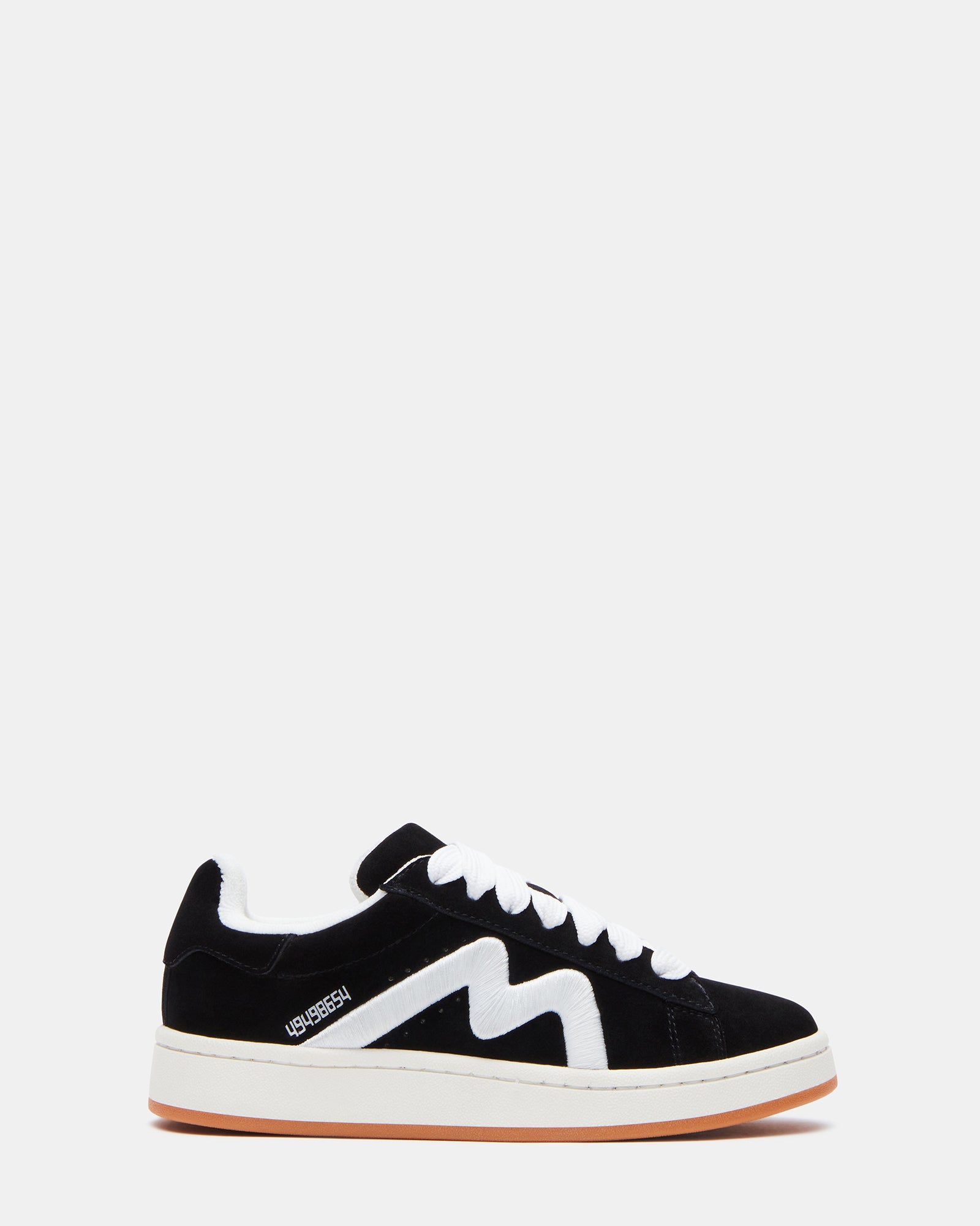 RAZZLE Black Suede Low-Top Lace-Up Sneaker | Women's Sneakers â Steve Madden