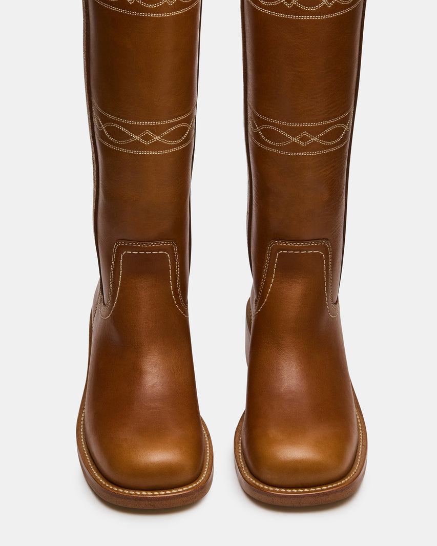 RIGGS STITCH COGNAC LEATHER - view 4