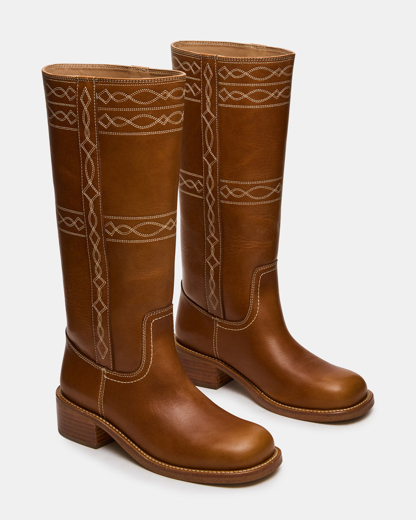 RIGGS STITCH COGNAC LEATHER - view 2